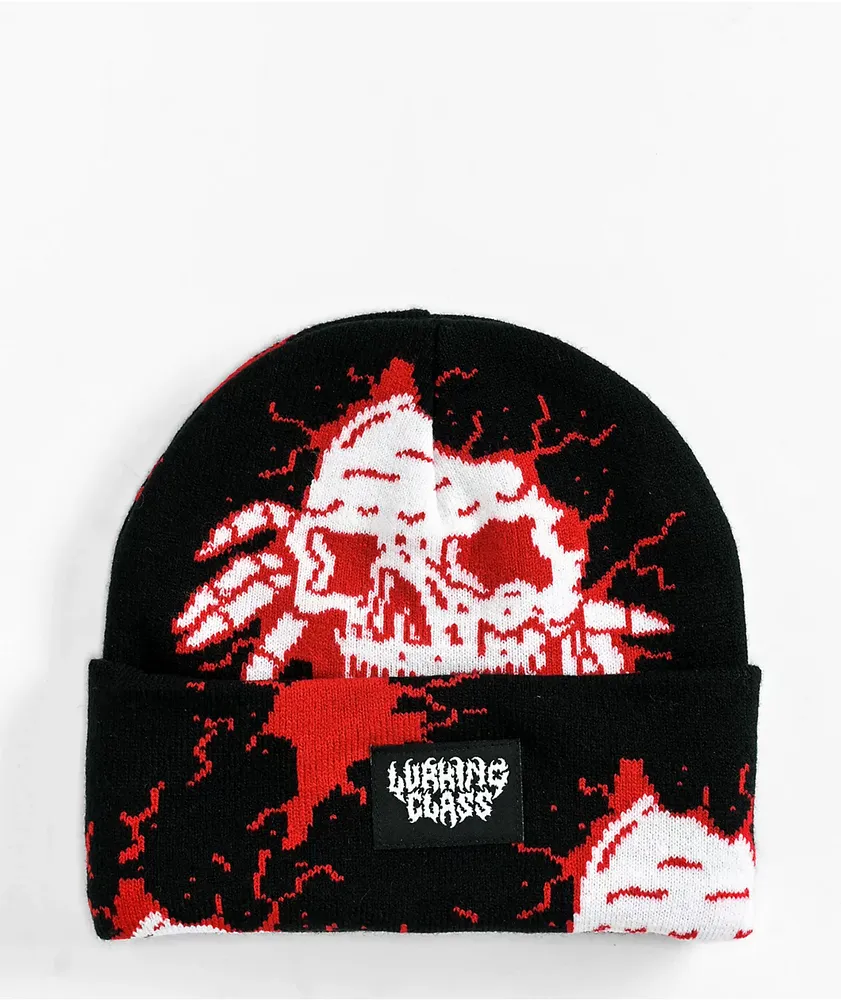 Lurking Class by Sketchy Tank Peeking Lurker Black Beanie