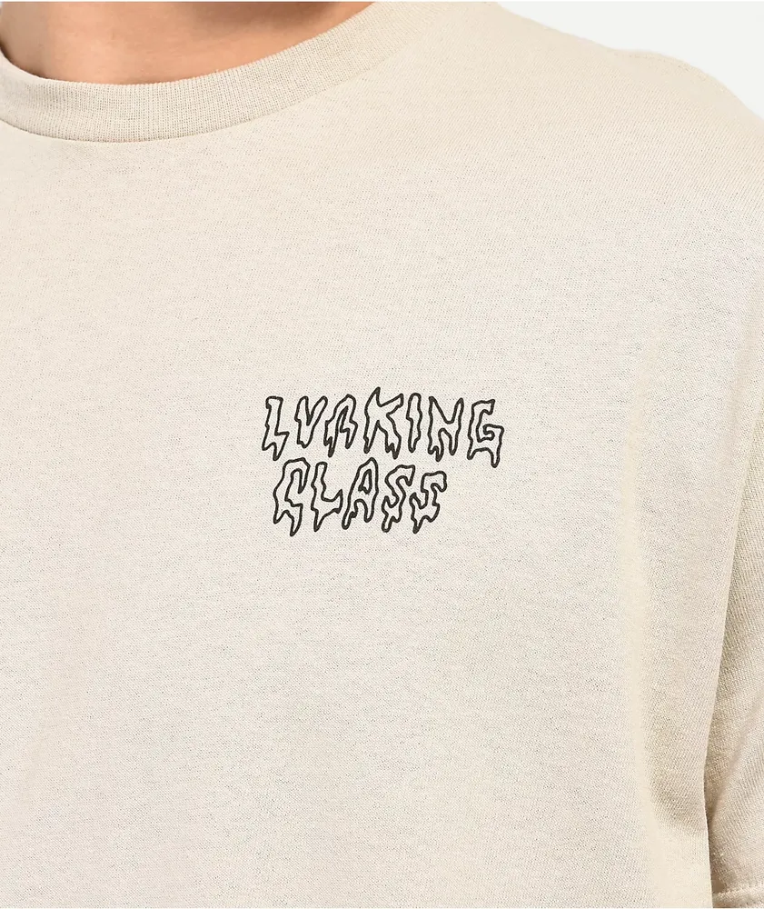 Lurking Class by Sketchy Tank Pissin Beige T-Shirt