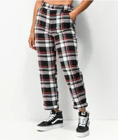 Lurking Class by Sketchy Tank Plaid Out Black, White & Red Chino Pants