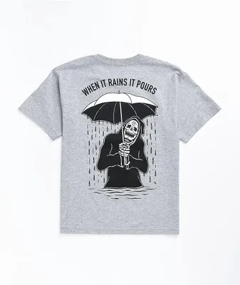 Lurking Class by Sketchy Tank Rains It Pours Grey T-Shirt