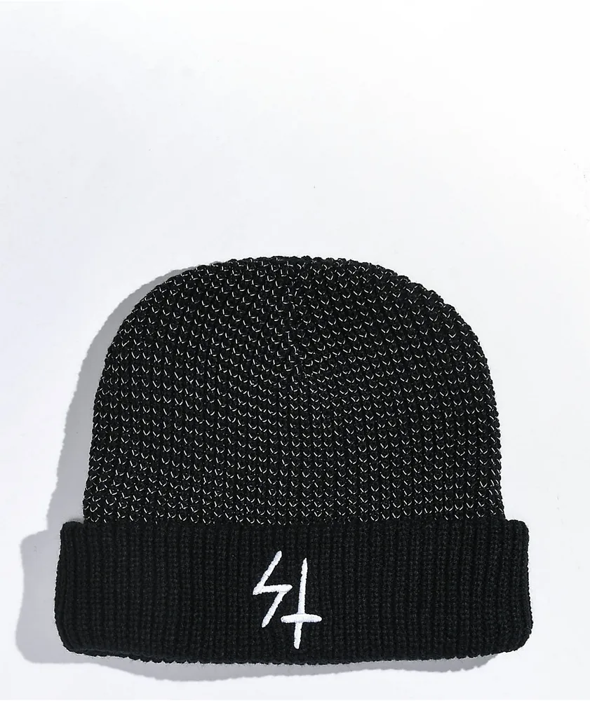 Lurking Class by Sketchy Tank Reflective Lurker Logo Black Beanie