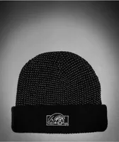Lurking Class by Sketchy Tank Reflective Lurker Logo Black Beanie