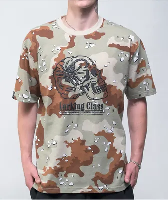 Lurking Class by Sketchy Tank Scorpion Desert Camo T-Shirt