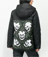 Lurking Class by Sketchy Tank Shacket Black 10K Sherpa Snowboard Jacket