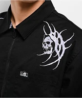 Lurking Class by Sketchy Tank Sin Black Zip Work Shirt