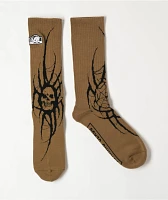 Lurking Class by Sketchy Tank Sin Brown Crew Socks