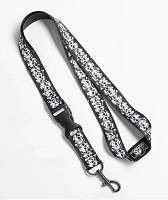 Lurking Class by Sketchy Tank Skull Stripe Black Lanyard