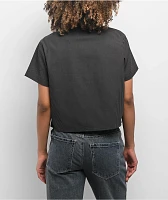 Lurking Class by Sketchy Tank Skullfly Black Stripe Crop Work Shirt