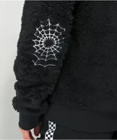 Lurking Class by Sketchy Tank Spiderweb Black Fleece Hoodie