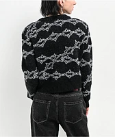 Lurking Class by Sketchy Tank Spiked Chain Black Cardigan