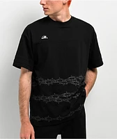 Lurking Class by Sketchy Tank Spiked Chain Black Knit T-Shirt