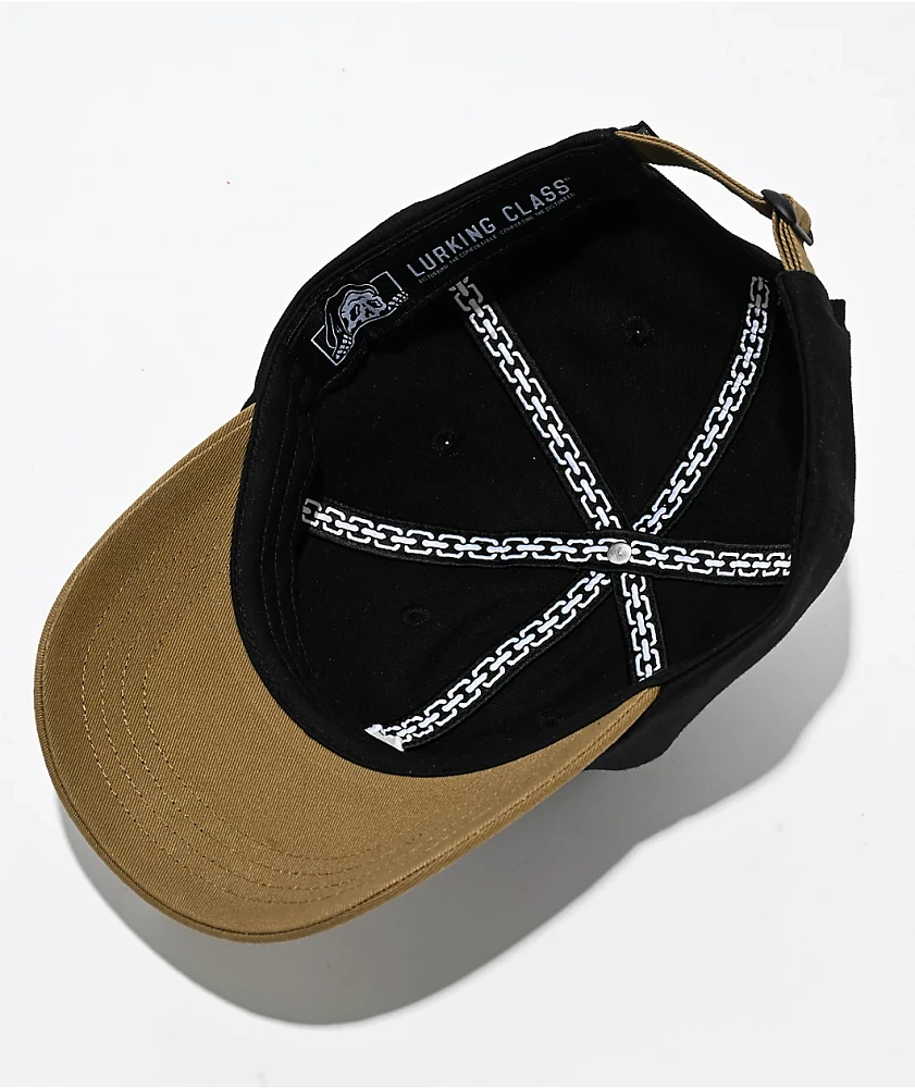 Lurking Class by Sketchy Tank St Dad Black & Copper Strapback Hat