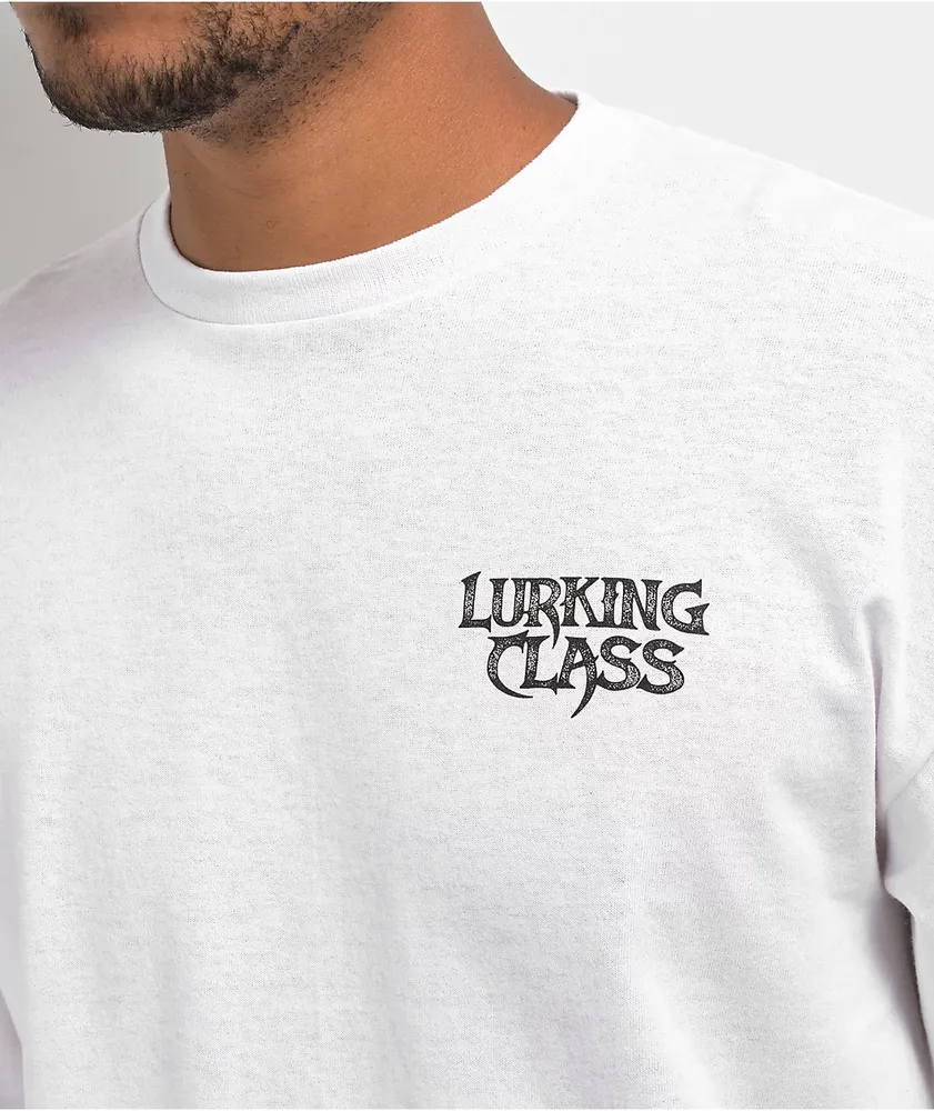 Lurking Class by Sketchy Tank Stay Sharp White Long Sleeve T-Shirt