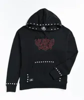 Lurking Class by Sketchy Tank Studded Black Hoodie 