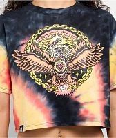 Lurking Class by Sketchy Tank Tall Boy Unchained Tie Dye Boxy Crop T-Shirt