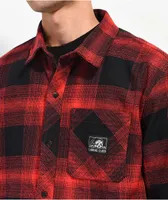 Lurking Class by Sketchy Tank Terror Eyes Red & Black Flannel