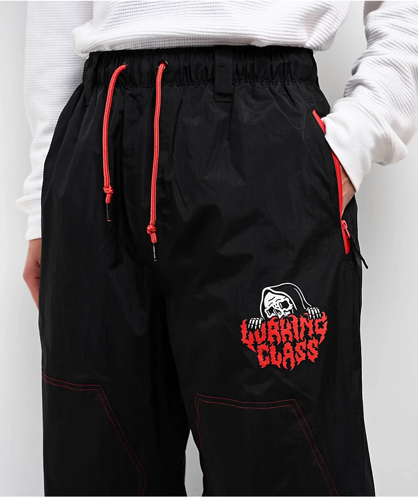 Lurking Class by Sketchy Tank Thorn Black & Poinsettia 10K Snowboard Pants