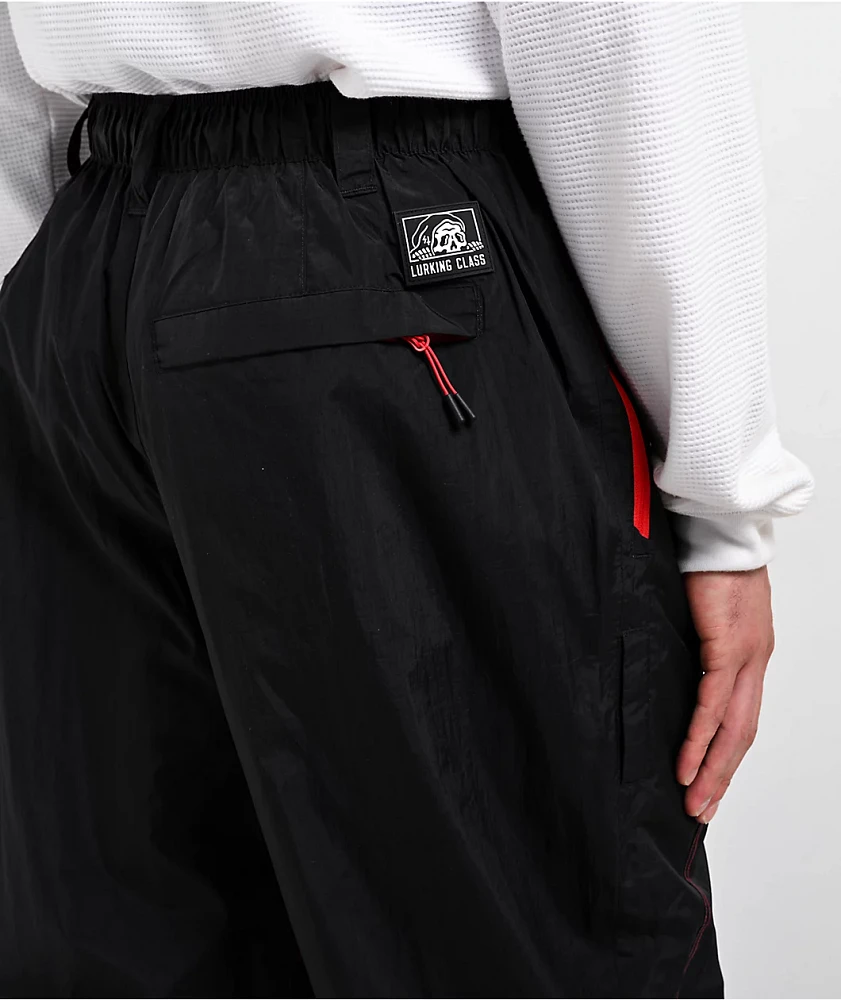 Lurking Class by Sketchy Tank Thorn Black & Poinsettia 10K Snowboard Pants