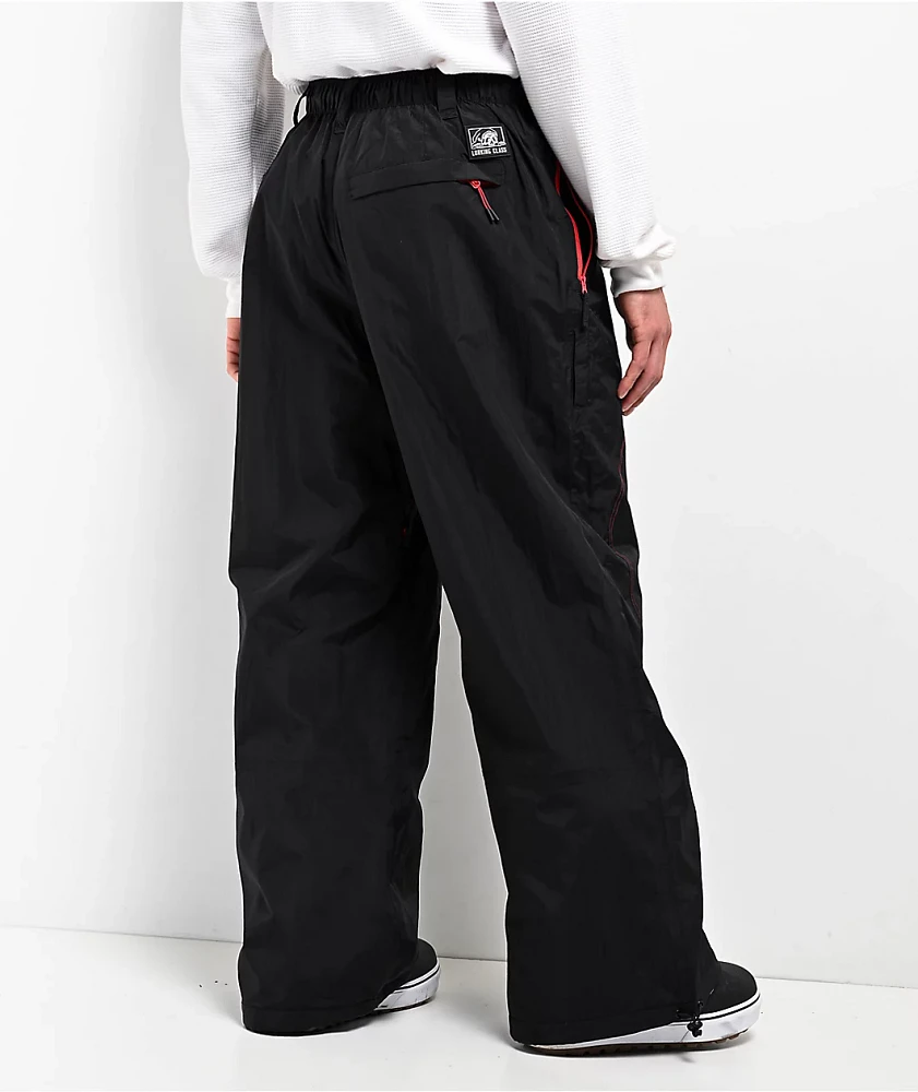 Lurking Class by Sketchy Tank Thorn Black & Poinsettia 10K Snowboard Pants