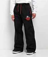 Lurking Class by Sketchy Tank Thorn Black & Poinsettia 10K Snowboard Pants