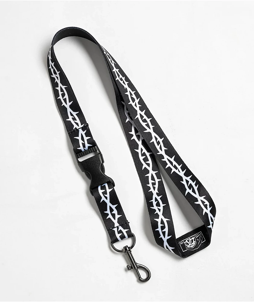 Lurking Class by Sketchy Tank Thorns Black Lanyard