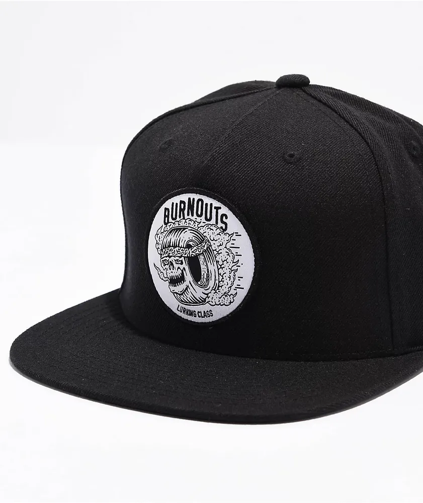 Lurking Class by Sketchy Tank Tire Black Snapback Hat