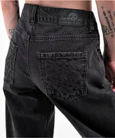 Lurking Class by Sketchy Tank Torn Web Distressed Black Jeans