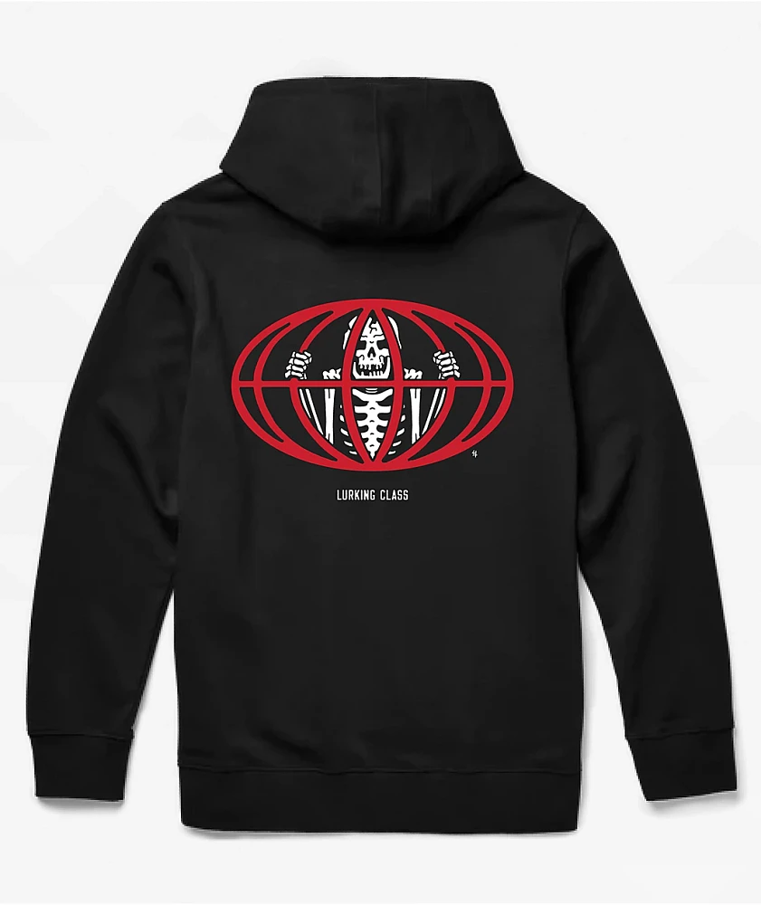 Lurking Class by Sketchy Tank Trapped Black Zip Hoodie