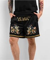 Lurking Class by Sketchy Tank Tuck Black & Gold Mesh Shorts