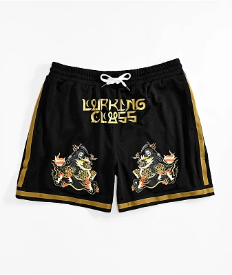 Lurking Class by Sketchy Tank Tuck Black & Gold Mesh Shorts