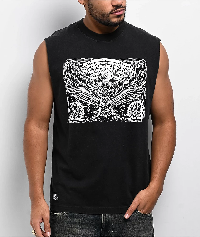 Lurking Class by Sketchy Tank Unchained Black Tank Top