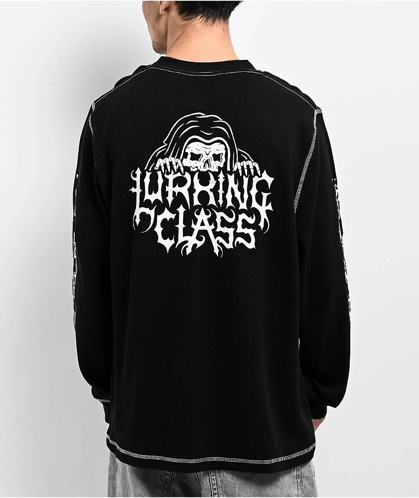 Lurking Class by Sketchy Tank Unchained Black Thermal Long Sleeve T-Shirt