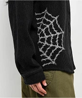 Lurking Class by Sketchy Tank Webs Black Wash Thermal T-Shirt