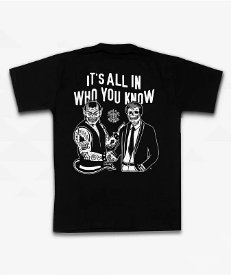 Lurking Class by Sketchy Tank Who You Know Black T-Shirt
