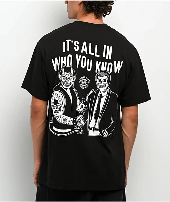 Lurking Class by Sketchy Tank Who You Know Black T-Shirt