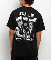 Lurking Class by Sketchy Tank Who You Know Black T-Shirt