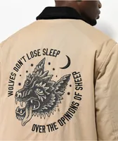 Lurking Class by Sketchy Tank Wolves Khaki Work Jacket