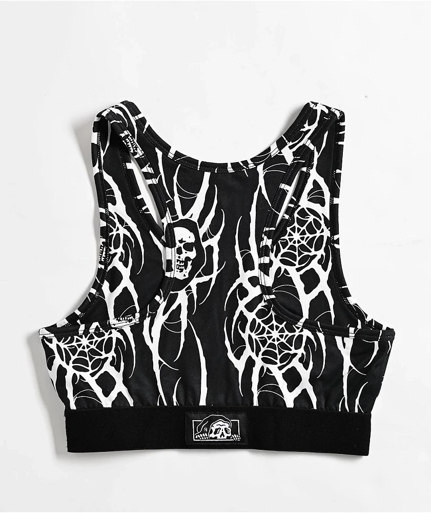 Lurking Class by Sketchy Tank x Kyle Grand Sin Black Sports Bra