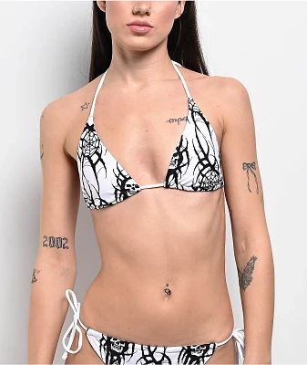 Lurking Class by Sketchy Tank x Kyle Grand Sin White Triangle Bikini Top