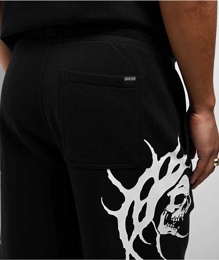 Lurking Class by Sketchy Tank x Kyle Grand Sins Black Sweat Shorts