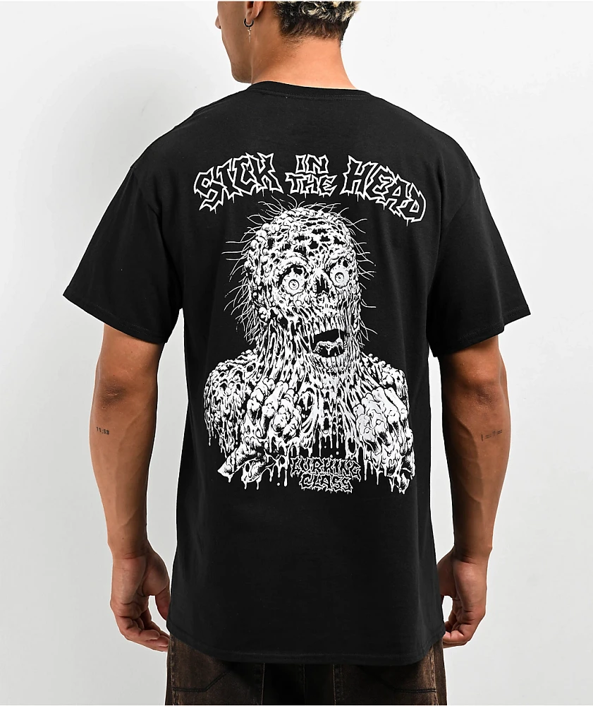 Lurking Class by Sketchy Tank x Matt Stikker Sick In The Head Black T-Shirt