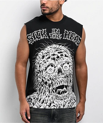 Lurking Class by Sketchy Tank x Matt Stikker Sick In The Head Black Tank Top