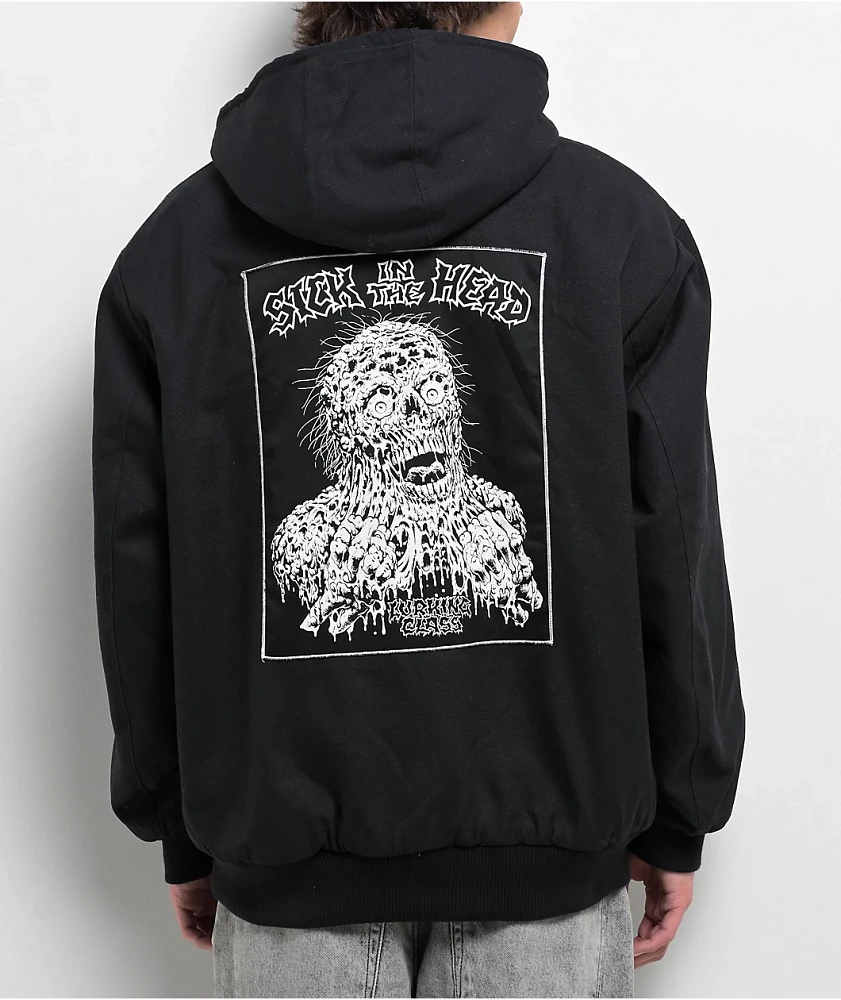 Lurking Class by Sketchy Tank x Matt Stikker Sick In The Head Black Work Jacket