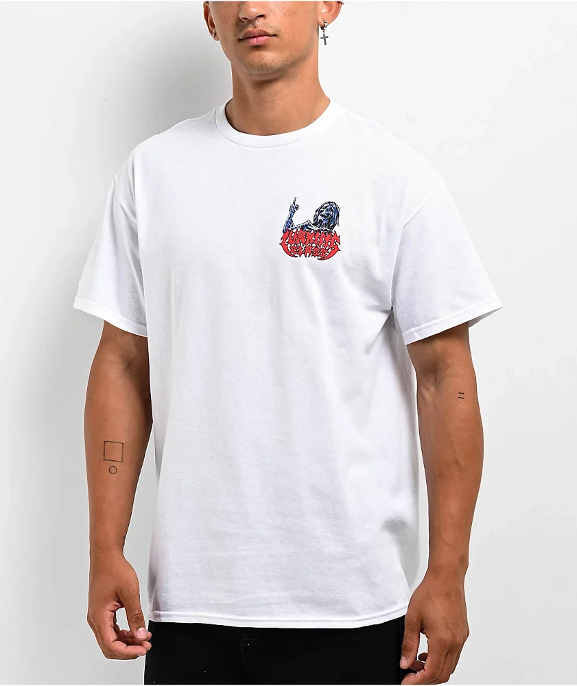 Lurking Class by Sketchy Tank x Matt Strikker Madness White T-Shirt