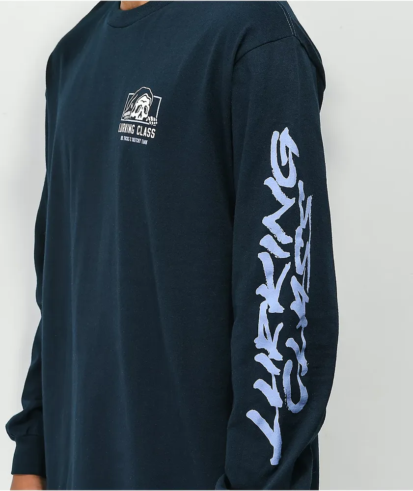 Lurking Class by Sketchy Tank x Mr. Tucks Chapter 2 Navy Long Sleeve T-Shirt