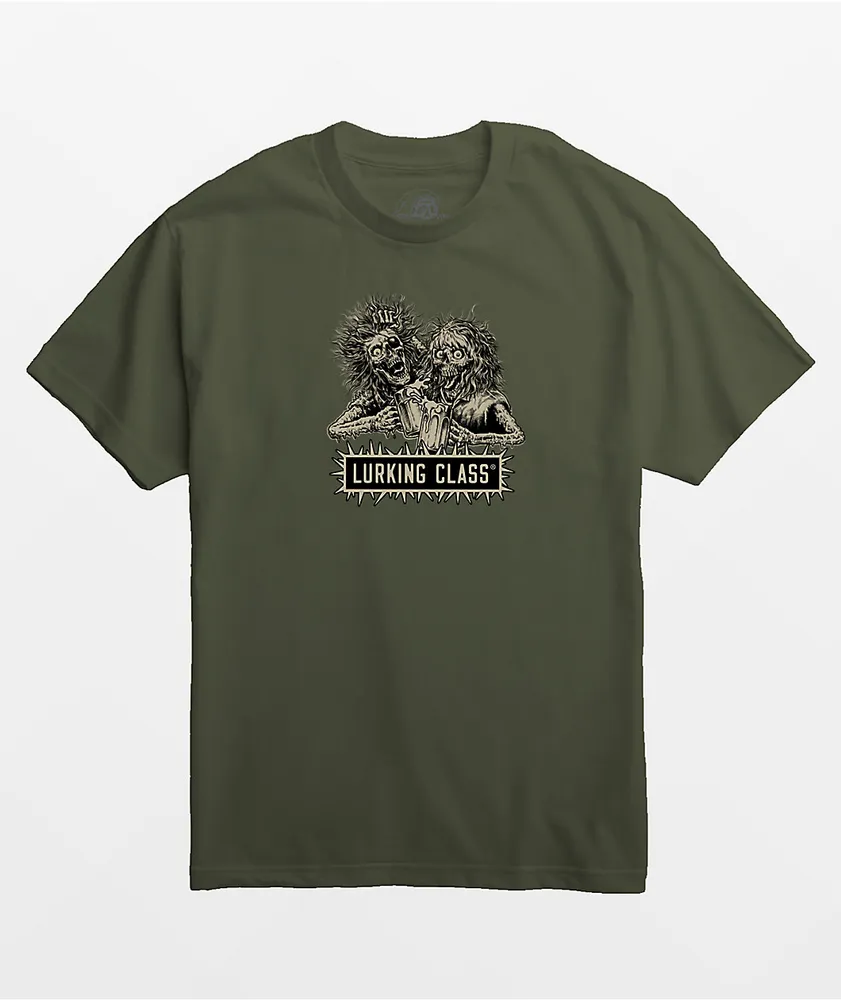 Lurking Class by Sketchy Tank x Stikker Bad Friends Green T-Shirt