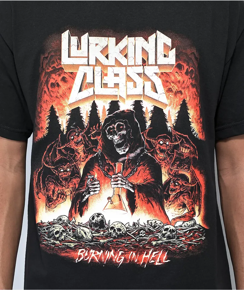 Lurking Class by Sketchy Tank x Stikker Burn Black T-Shirt