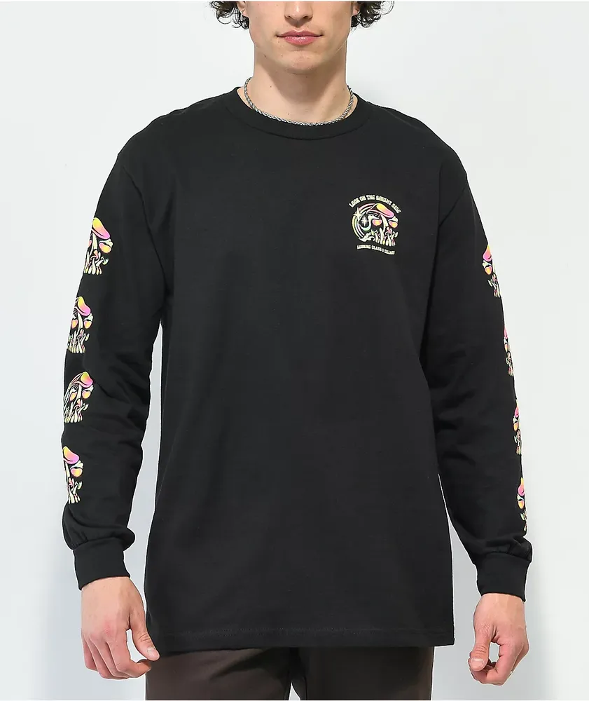 Lurking Class by Sketchy Tank x Tallboy Bright Side Black Long Sleeve T-Shirt