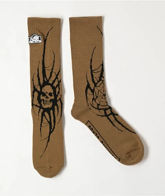 Lurking Class by Sketchy x Kyle Grand Sin Brown Crew Socks