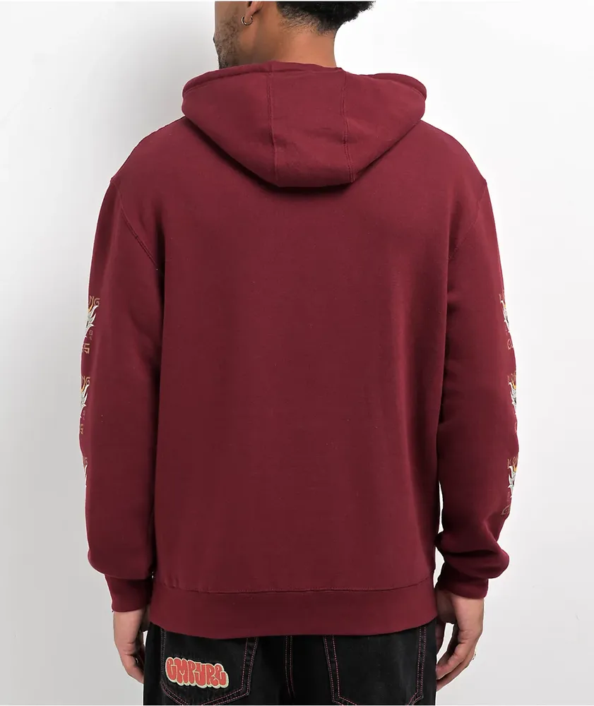 Lurking Class x Mr. Tucks Beast Burgundy Hoodie